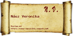 Nász Veronika névjegykártya