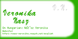 veronika nasz business card